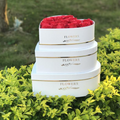 Classical 3pcs/set Heart Shaped Gift Flower Box with Flower Letter Pattern Printed for Flower Shop