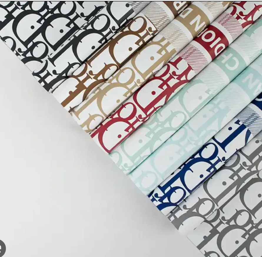 Dior floral wrapping paper many colors