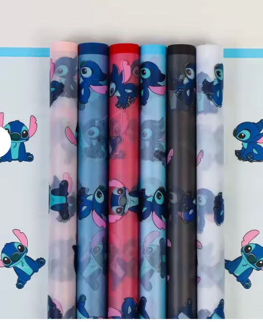 Lilo and stitch floral wrapping paper