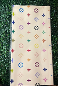 Designer Dior Colorful floral wrapping paper