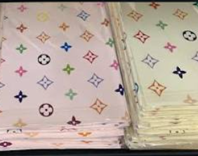 Designer Dior Colorful floral wrapping paper