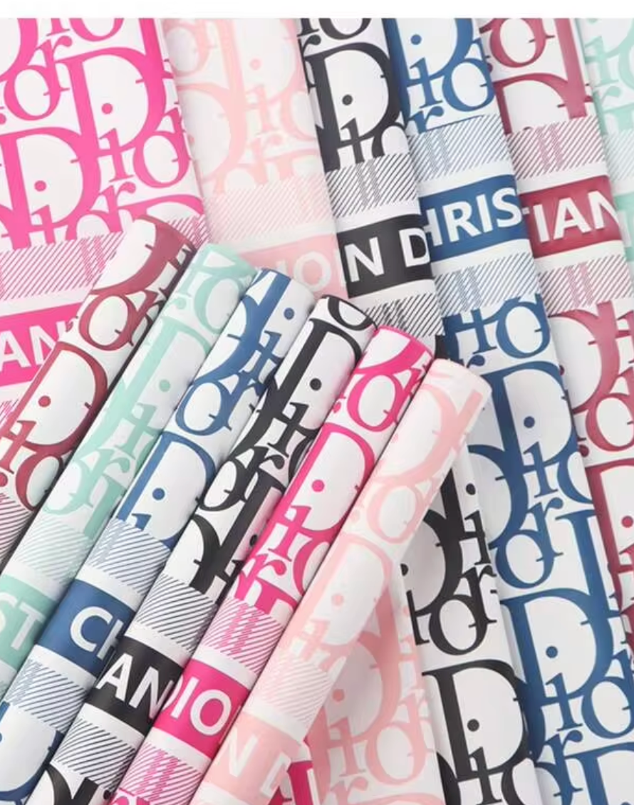 Dior floral wrapping paper many colors