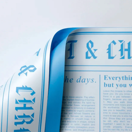 News paper floral style paper